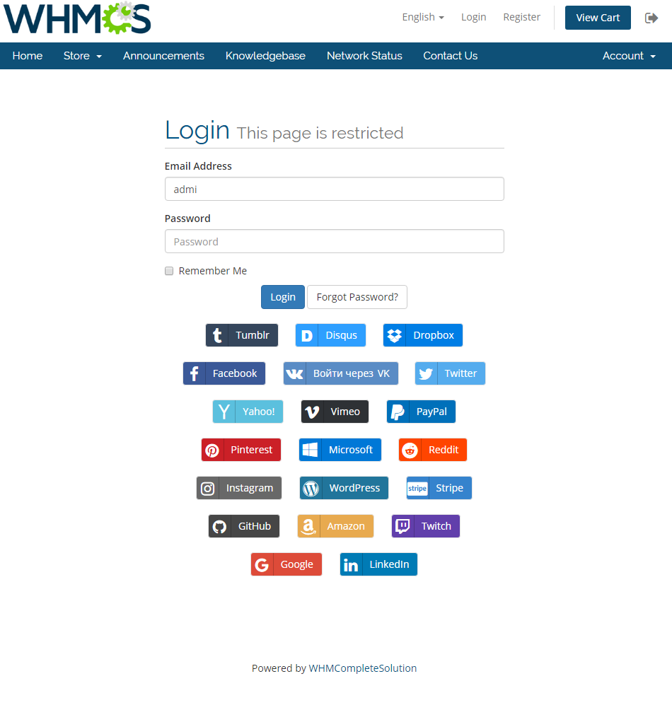 Configuring Sign-In using Facebook - WHMCS Documentation