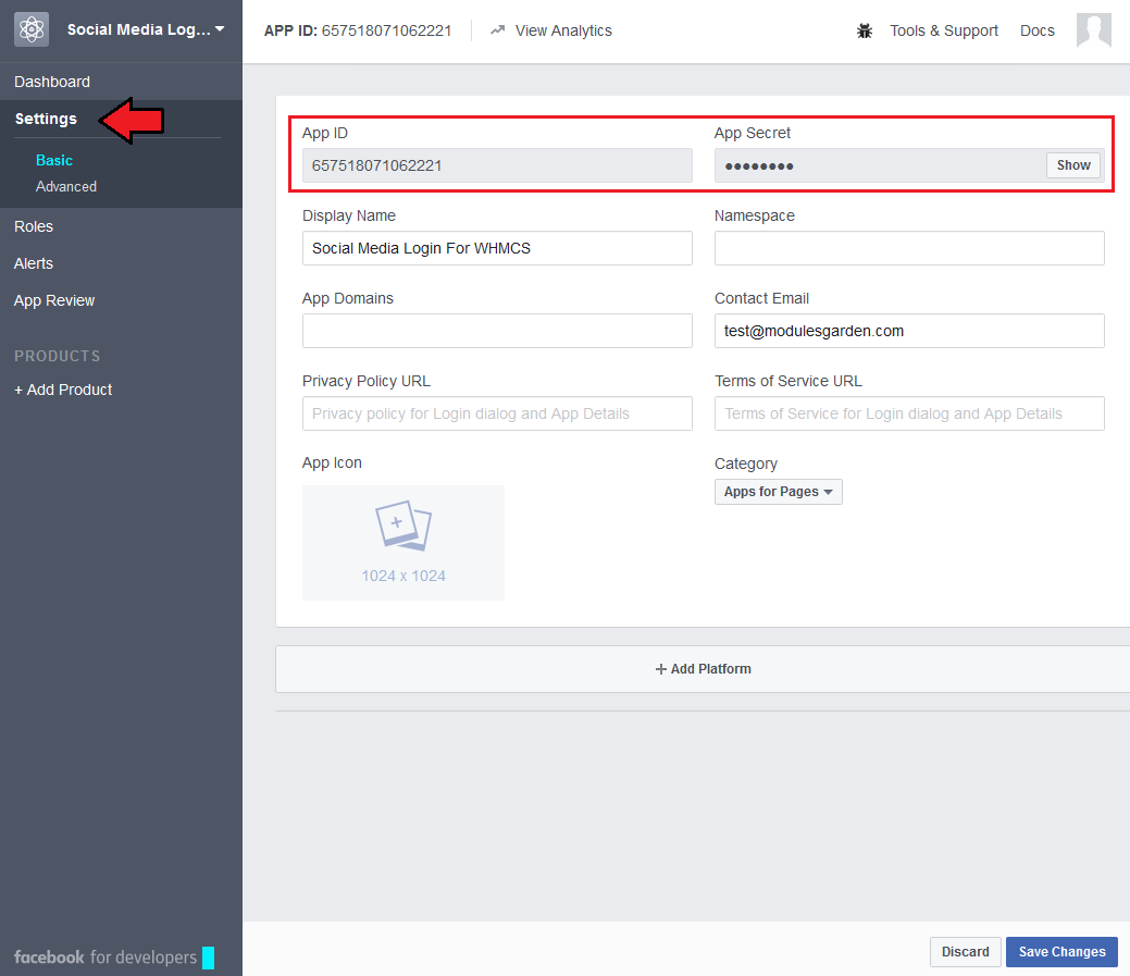 Configuring Sign-In using Facebook - WHMCS Documentation